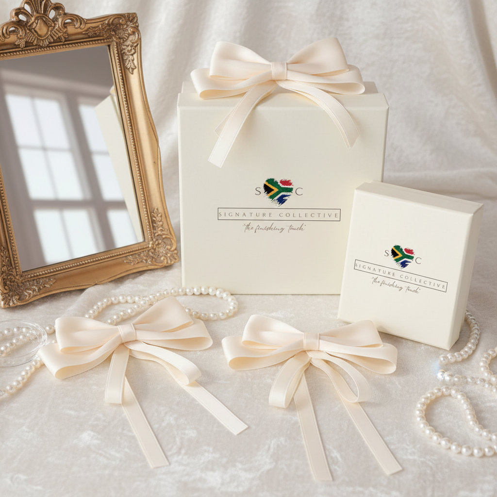 Premium Ivory Bows with Cream White Signature Collective Packaging