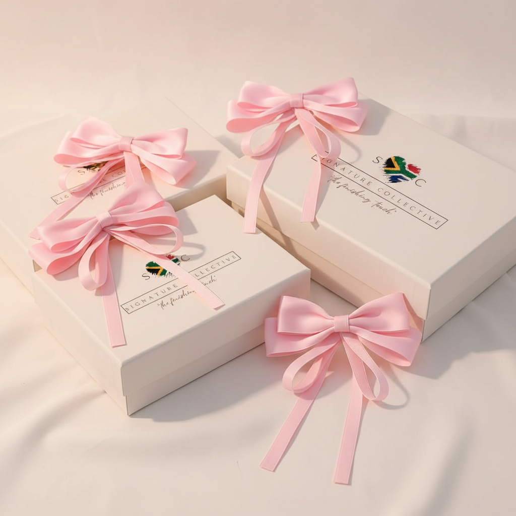 Premium Pink Bows with Signature Collective Packaging